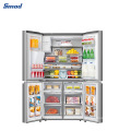 Smad OEM LED Lighting Inverter Stainless Steel French Door Refrigerator with 4 Doors